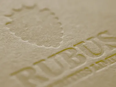 Letterpress Business Card (back) business card letterpress logo printing