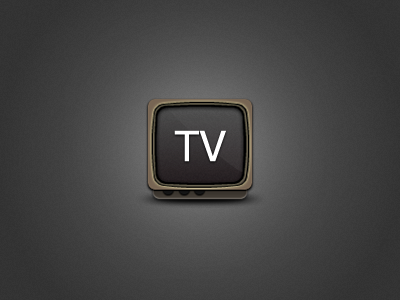 TV design icon tv