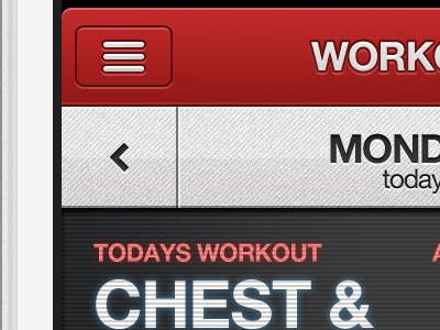 today app exercise gym ios iphone lcd red sport texture weights workout