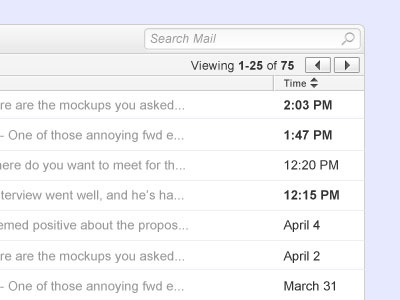 Inbox gradient inbox mail ui ux