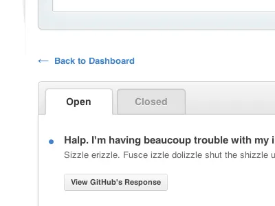 Tabs github inbox tabs white button