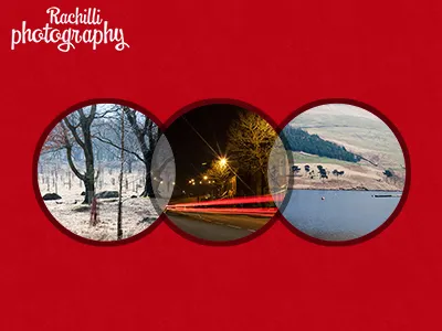 Photo Website Idea circles photography photography website rachilli red snapshots website