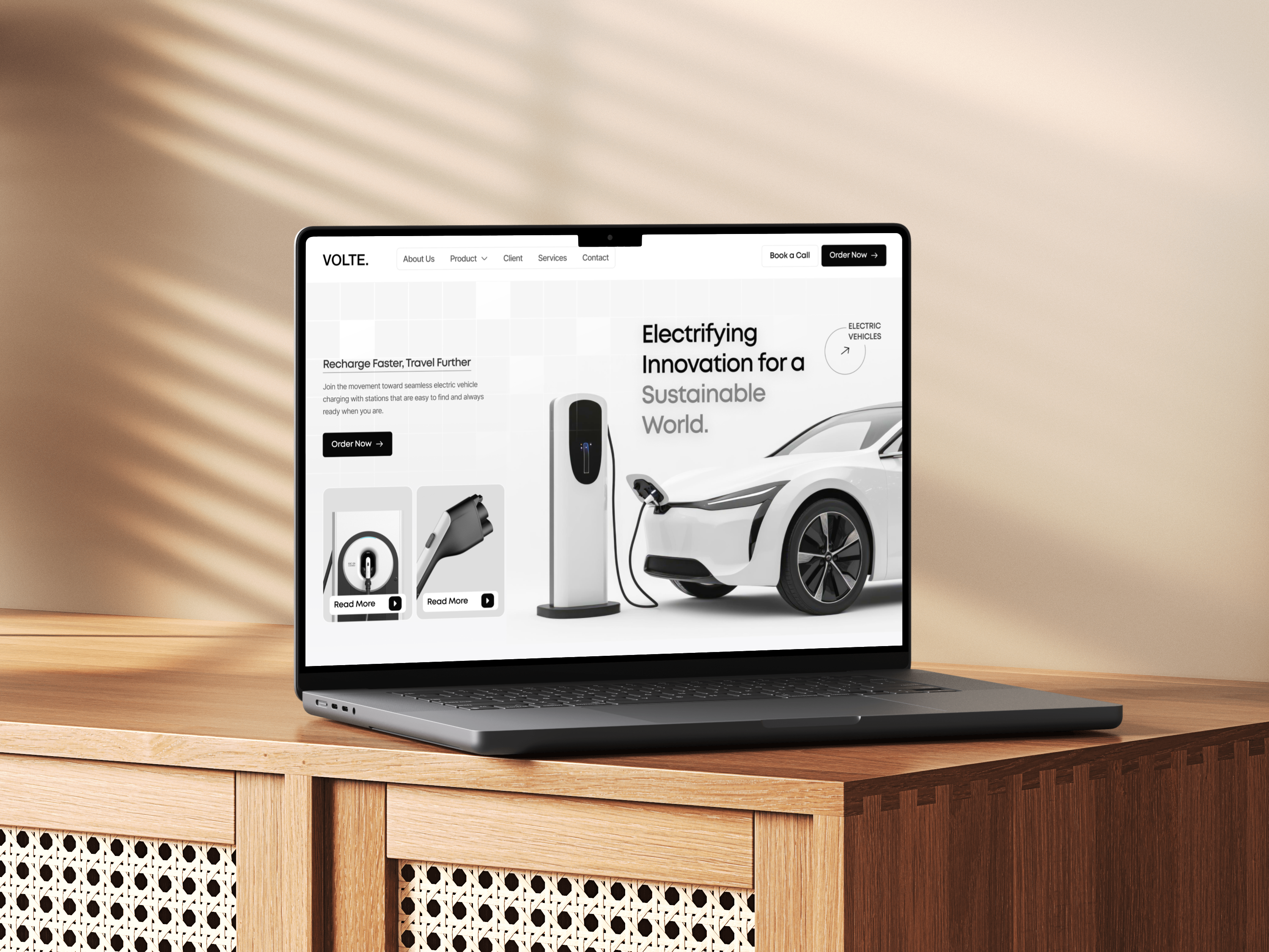 Example of Car Charging - Website