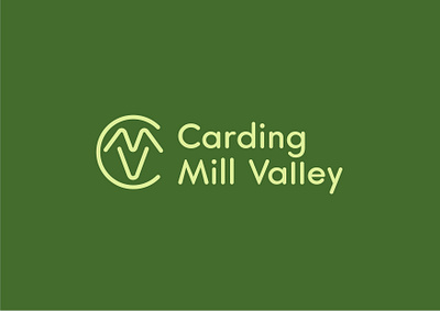 Carding Mill Valley Logo badge branding c monogram cmv design fun hills identity illustration logo logo design m monogram monogram nature nature logo shropshire shropshire hills typography v monogram