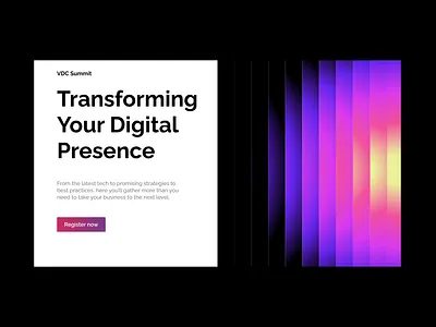 Digital Marketing Conference First Screen branding business design design concept digital digital marketing education event figma graphic design landing page marketing typography ui user experience design user interface design ux web web design website