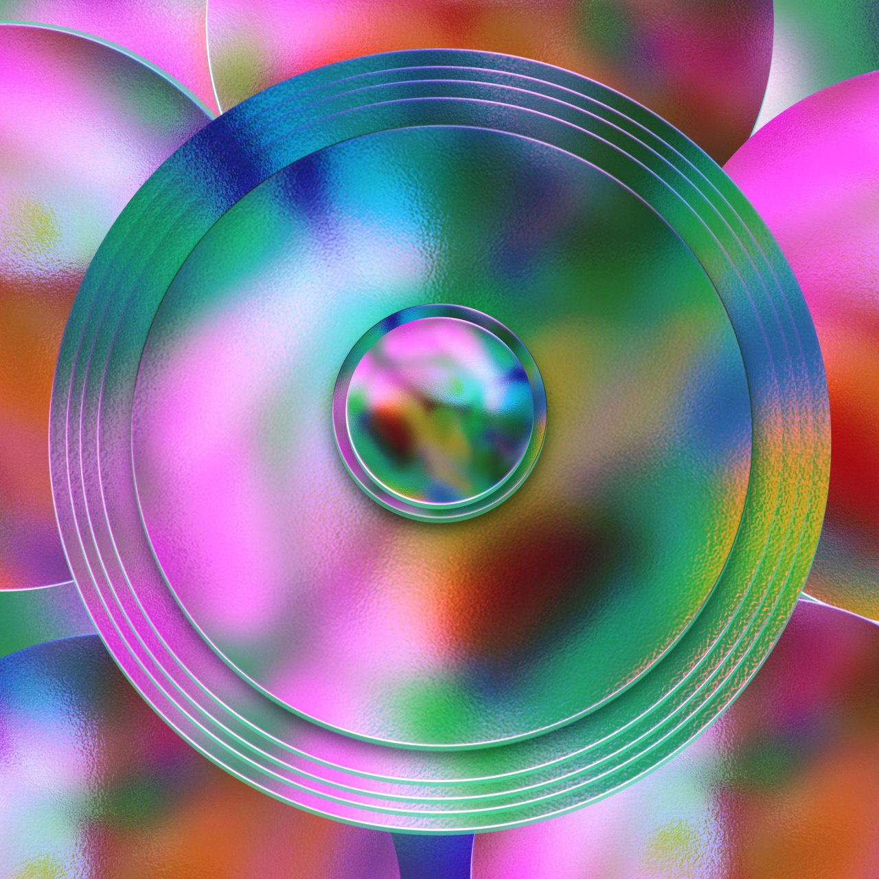 Irridescent world album cover glass graphic design illustration photoshop