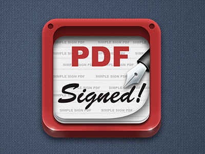 Signed PDF icon icon ios ios icon mobile tablet icon