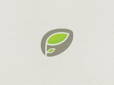 Foundora f foundora green logo sprout tan