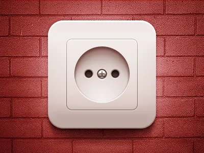 Socket metal plastic socket wall wall