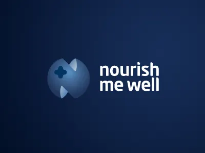 Nourish Me Well Logotype blueberry chadomoto color creative design dimiter petrov elegant emblem font healthy idea lettering logo logotype mark nourish sign simple stylish symbol typography димитър петров