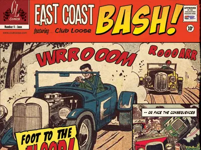 9x12 book clubloose comic photoshop poster vintage