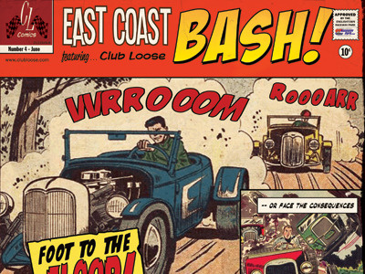 9x12 book clubloose comic photoshop poster vintage