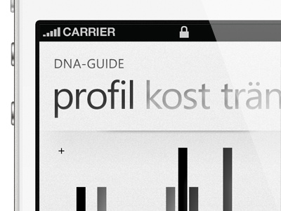 DNA-Guide 7 app button debut design dna genetics guide industrial design interaction design ios konstfack lifestyle pivot texture ui windows phone wp7