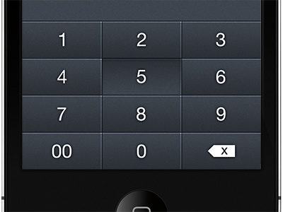 Number Pad iphone mobile number pad numbers ui