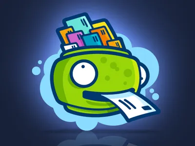 SpamSieve 2d app bright email icon identity illustration logo spam vector