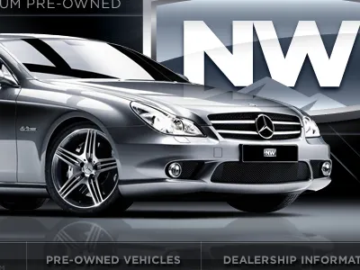 Certified Pre-Owned badge branding concept dark glass identity lighting logo mercedes reflection texture