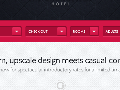 Hotel Reservations date dropdown hotel menu reservations select