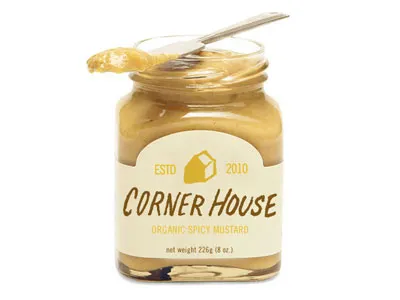 Another mustard logo option label mustard organic