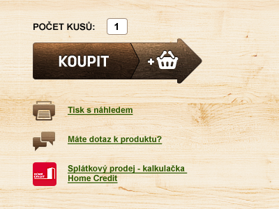 Wooden Add to cart Button add button cart to wood