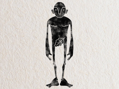 Man Sketch eden genesis man simple stamp stylized texture