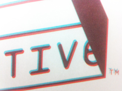 Soon... 3d anaglyph blue branding identity logo overprint red
