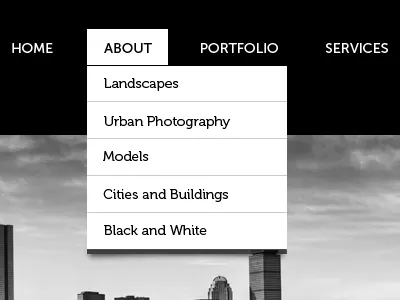 Dropdown Navigation clean dropdown nav navigation