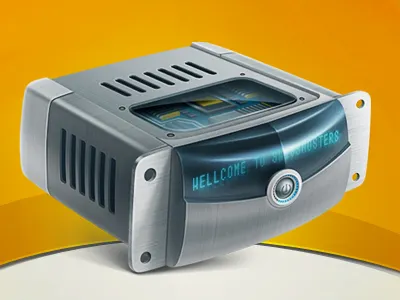 Server icon server steel teaser