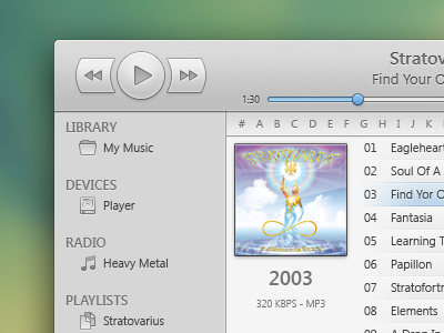 Media Player Mockup media player mockup music ui