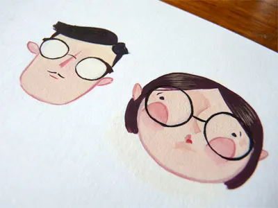 Glasses Close Up glasses illustration