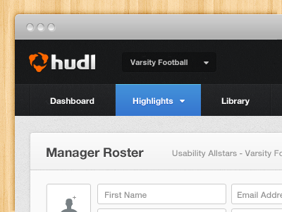 Hudl Proposal design osx ui ux web webdesign