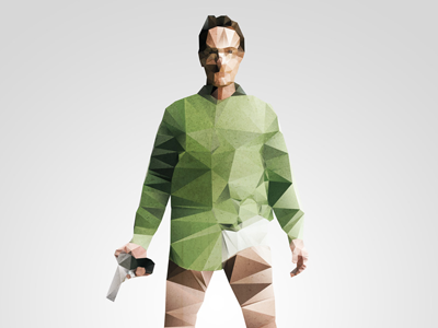 Heisenberg Breaking Bad - Polygon Pixel a3 art braking bad breaking bad download free heisenberg photoshop pixel polygon poster psd triangle