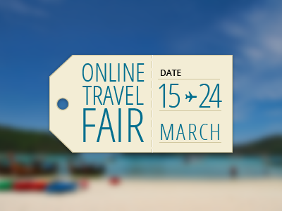 Online Travel Fair open sans tag travel