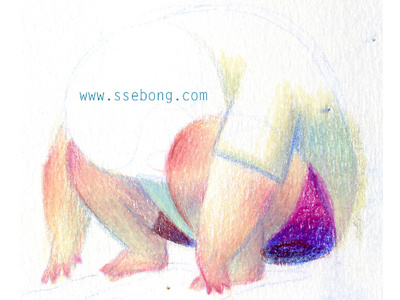 SKETCH analog character color pencils illustration