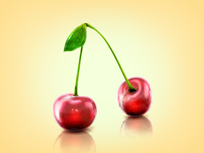 Glass Cherry cherries cherry effect glass glossy light reflection shiny