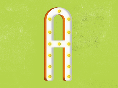 A [GIF] a for fun gif letter type