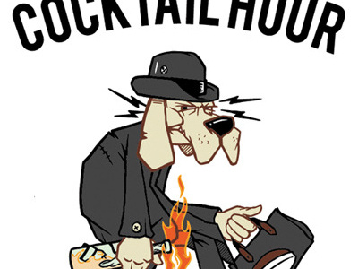 COCKTAIL HOUR character design hound dog streetwear us versus them vintage