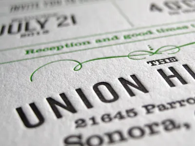 INV02 letterpress print typography