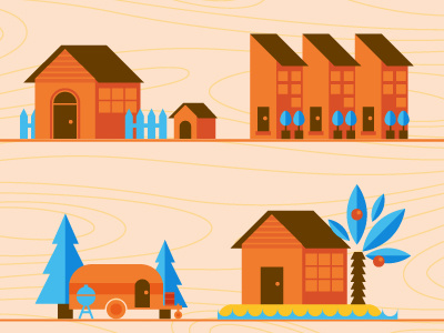 House Icons houses illustraion vector