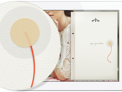 iPad app splash page app book design ipad leather retina texture ui ux wedding