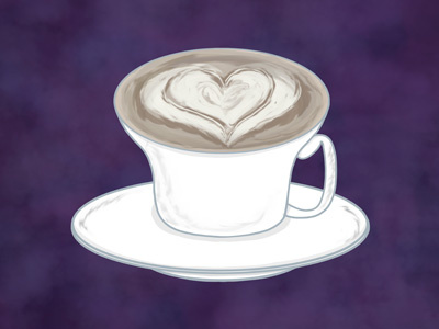 Latte Love coffee latte