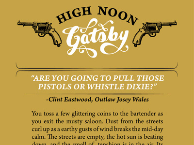High Noon insert logo packaging