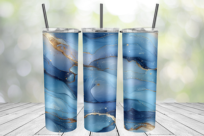 Alcohol ink blue tumbler wrap alcohol ink blue tumbler wrap