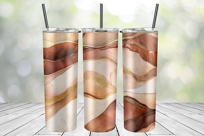 Alcohol ink brown tumbler wrap alcohol ink brown tumbler wrap