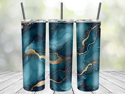 Alcohol ink teal tumbler wrap alcohol ink teal tumbler wrap