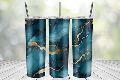 Alcohol ink teal tumbler wrap alcohol ink teal tumbler wrap