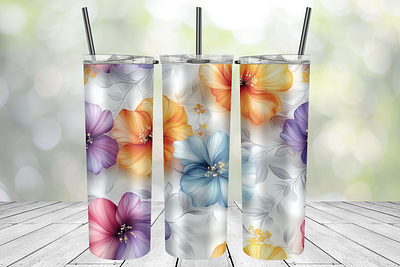 Bright floral tumbler wrap bright floral tumbler wrap