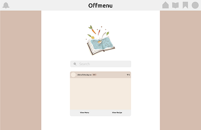 Offmenu: Homepage