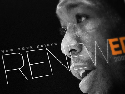 Knicks 2008 Renewal Book design print