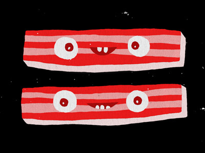 Bacon bacon illustration