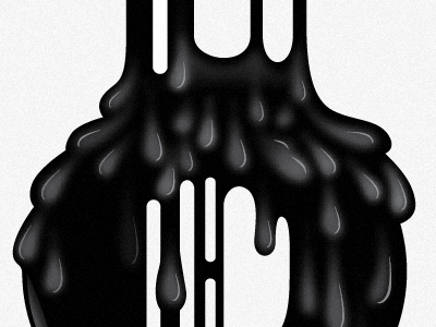 Drips design illustration typography